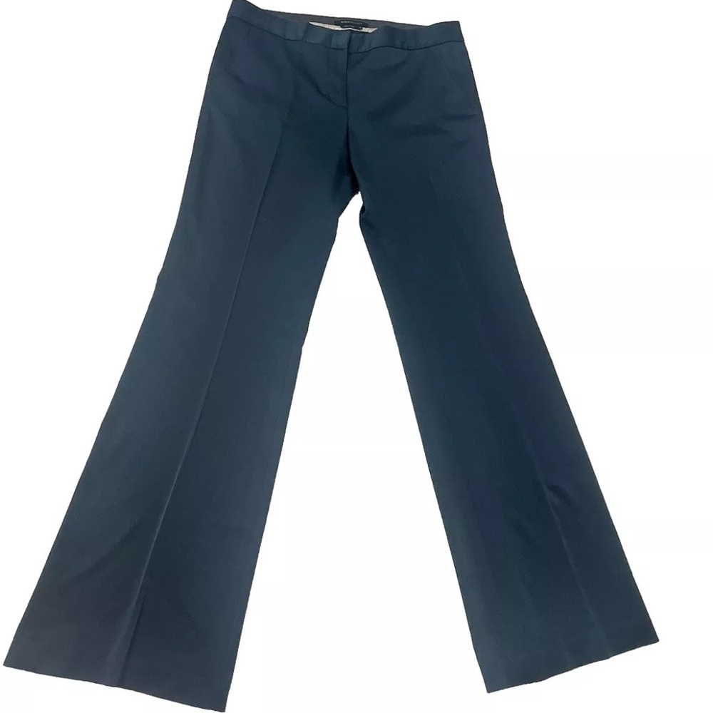 BCBGMAXAZRIA navy blue Carla fit flared leg business casual dress pants